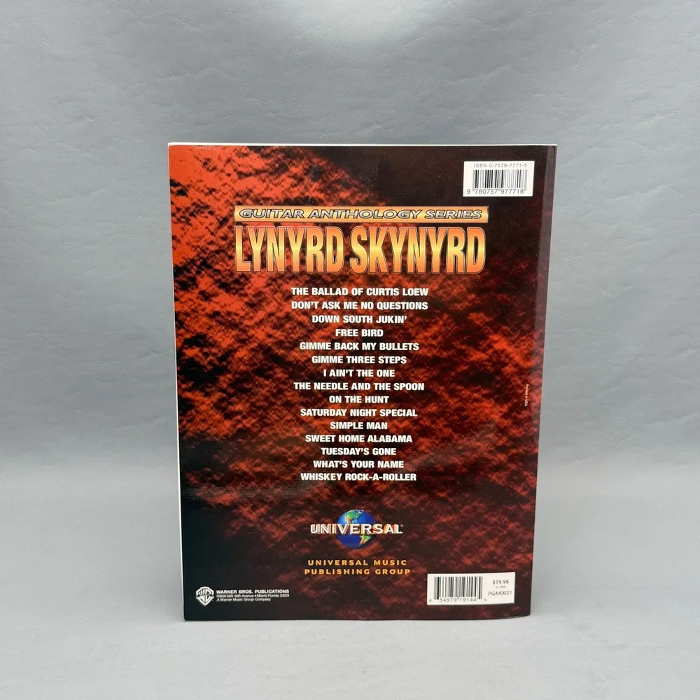 Guitar Anthology Series Lynard Skynard Sheet Music Songbook